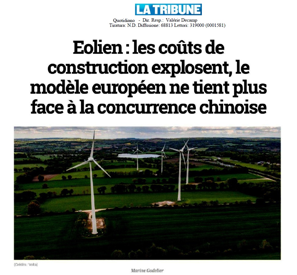 Francia: esplodono i costi eolici.