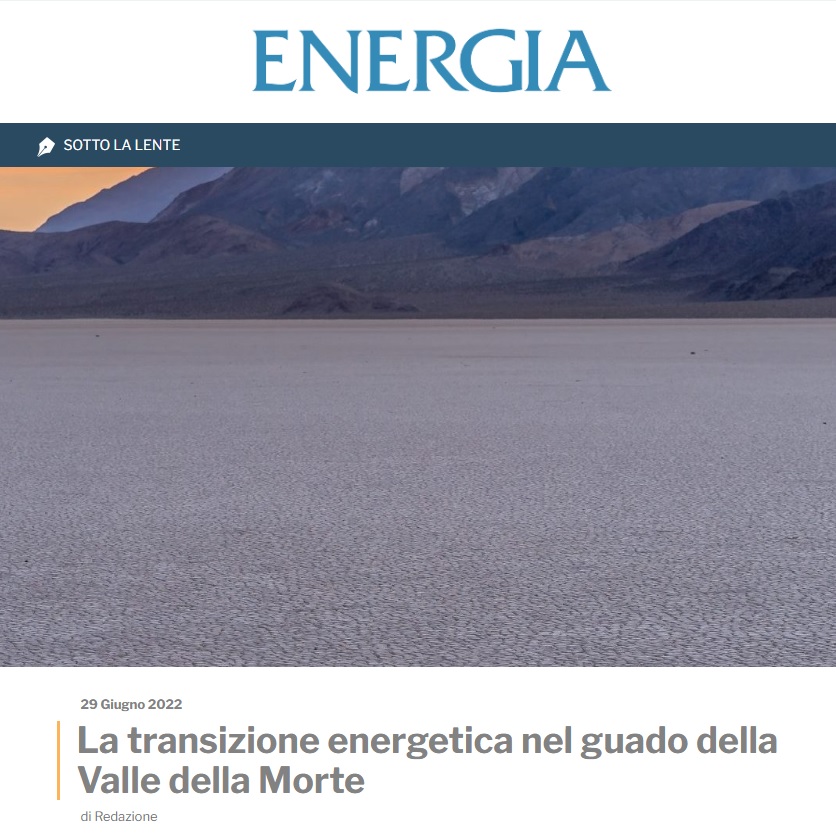 La transizione energetica nel guado della Valle della Morte