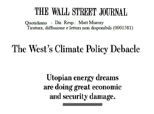 The West's Climate Policy Debacle